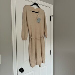 Malo Abito Cashmere Tan Dress